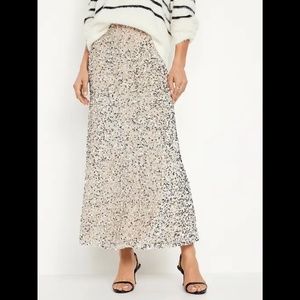 Old Navy Sequin A-Line Maxi Skirt